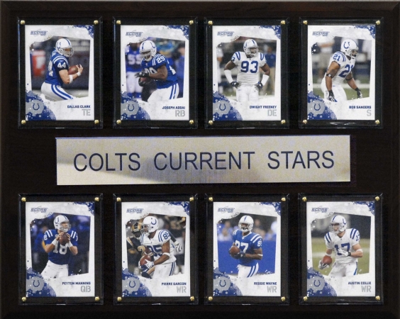 Picture of C & I Collectables 1215ATGCOLT NFL Indianapolis Colts Current Stars Plaque
