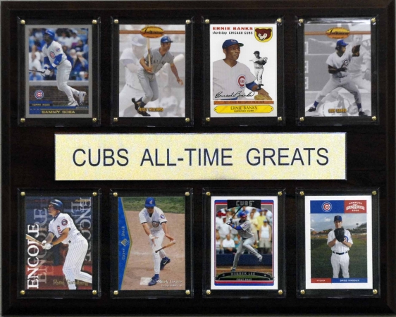 Picture of C & I Collectables 1215ATGCUBS MLB Chicago Cubs All-Time Greats Plaque