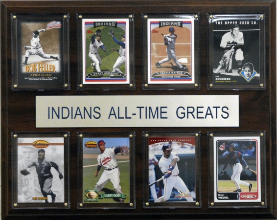 Picture of C & I Collectables 1215ATGIND MLB Cleveland Indians All-Time Greats Plaque