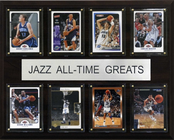Picture of C & I Collectables 1215ATGJAZZ NBA Utah Jazz All-Time Greats Plaque