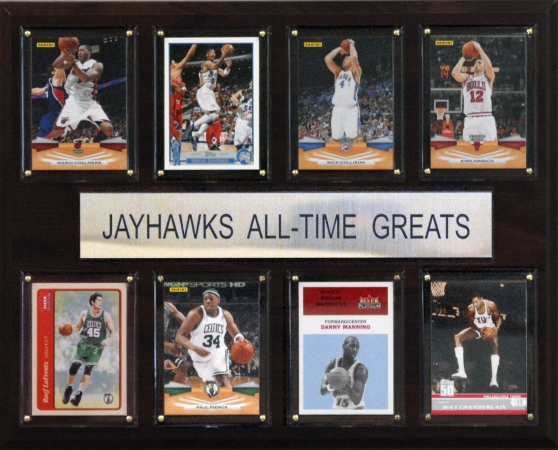 Picture of C & I Collectables 1215ATGKANB NCAA Basketball Kansas Jayhawks All-Time Greats Plaque