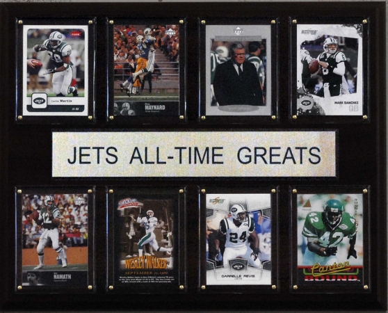 Picture of C & I Collectables 1215ATGNYJ NFL New York Jets All-Time Greats Plaque