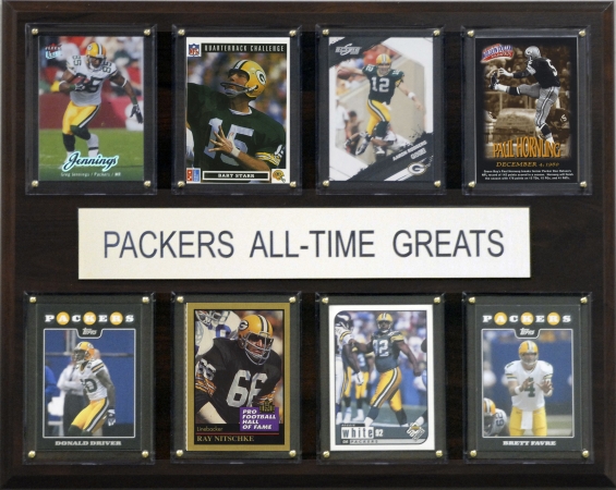 Picture of C & I Collectables 1215ATGPACK NFL Green Bay Packers All-Time Greats Plaque