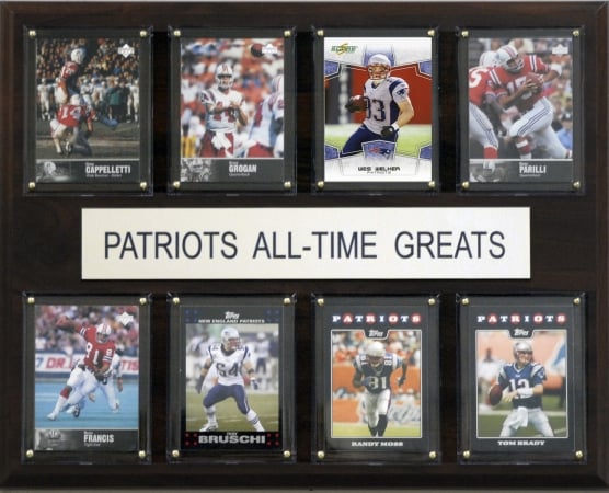 Picture of C & I Collectables 1215ATGPATS NFL New England Patriots All-Time Greats Plaque