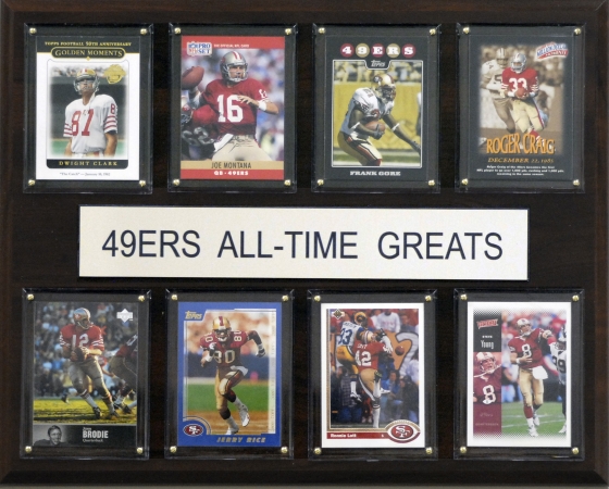 Picture of C & I Collectables 1215ATGS49 NFL San Francisco 49ers All-Time Greats Plaque
