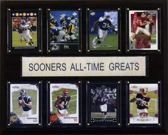 Picture of C & I Collectables 1215ATGSOON NCAA Football Oklahoma Sooners All-Time Greats Plaque