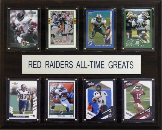Picture of C & I Collectables 1215ATGTT NCAA Football Texas Tech Red Raiders All-Time Greats Plaque