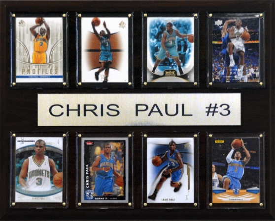 Picture of C & I Collectables 1215CPAUL8C NBA Chris Paul New Orleans Hornets 8 Card Plaque