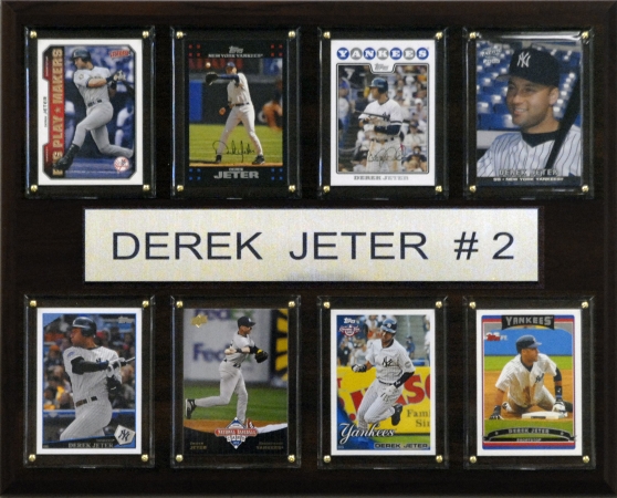 Picture of C & I Collectables 1215JETER8C MLB Derek Jeter New York Yankees 8 Card Plaque