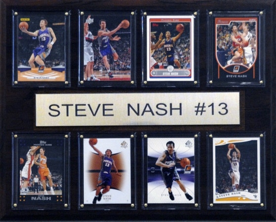 Picture of C & I Collectables 1215NASH8C NBA Steve Nash Phoenix Suns 8 Card Plaque
