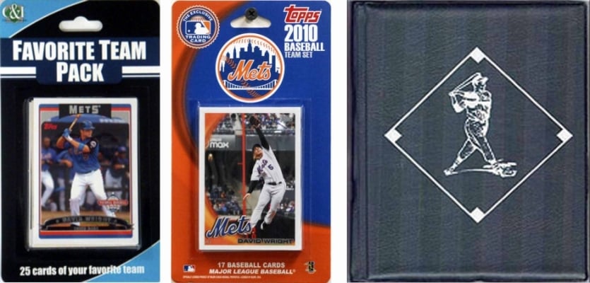 Picture of C & I Collectables 2010METSTSC MLB New York Mets Licensed 2010 Topps Team Set and Favorite Player Trading Cards Plus Storage Album