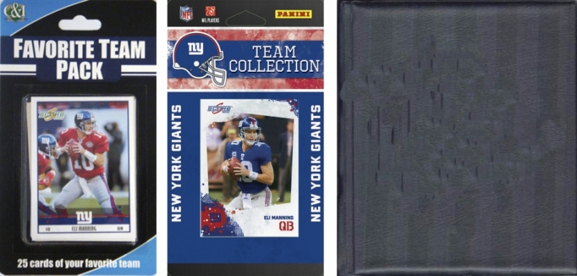 Picture of C & I Collectables 2010NYGTSC NFL New York Giants Licensed 2010 Score Team Set and Favorite Player Trading Card Pack Plus Storage Album