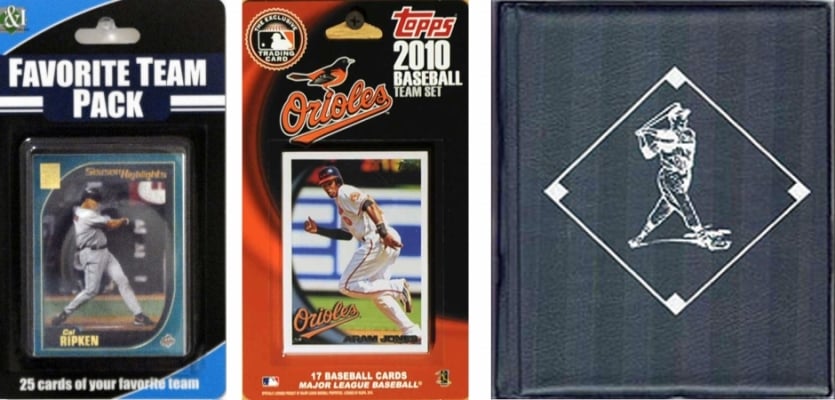 Picture of C & I Collectables 2010ORIOLESTSC MLB Baltimore Orioles Licensed 2010 Topps Team Set and Favorite Player Trading Cards Plus Storage Album