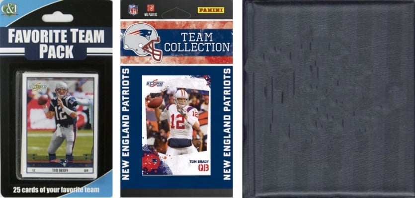 Picture of C & I Collectables 2010PATRIOTSTSC NFL New England Patriots Licensed 2010 Score Team Set and Favorite Player Trading Card Pack Plus Storage Album