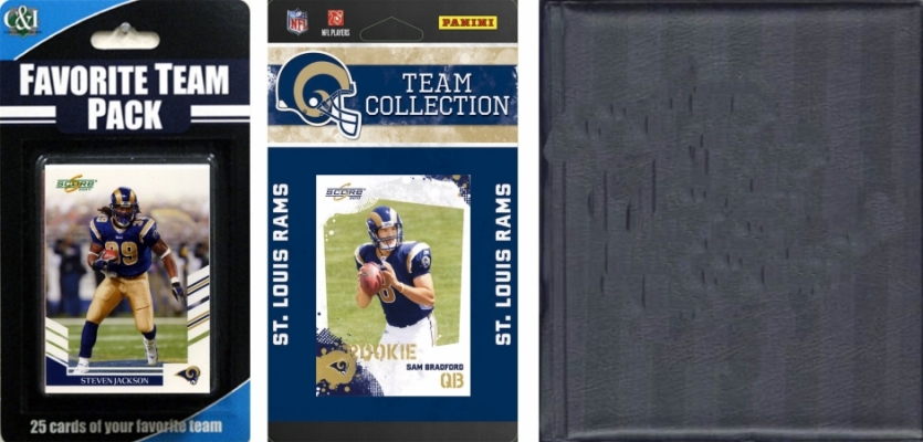Picture of C & I Collectables 2010RAMSNTSC NFL St. Louis Rams Licensed 2010 Score Team Set and Favorite Player Trading Card Pack Plus Storage Album