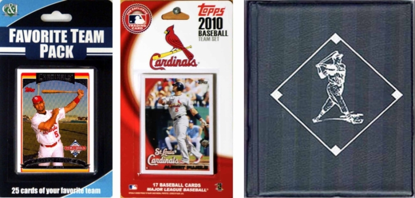 Picture of C & I Collectables 2010STLCARDTSC MLB St. Louis Cardinals Licensed 2010 Topps Team Set and Favorite Player Trading Cards Plus Storage Album