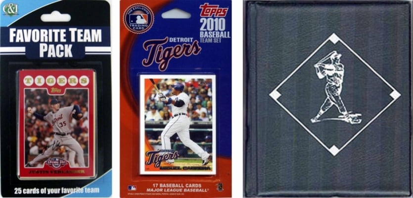 Picture of C & I Collectables 2010TIGERSTSC MLB Detroit Tigers Licensed 2010 Topps Team Set and Favorite Player Trading Cards Plus Storage Album