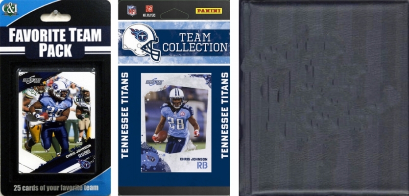 Picture of C & I Collectables 2010TITANSTSC NFL Tennessee Titans Licensed 2010 Score Team Set and Favorite Player Trading Card Pack Plus Storage Album