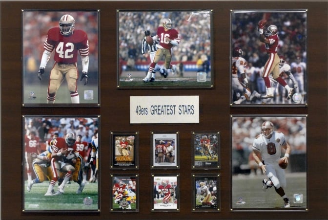 Picture of C & I Collectables 243649ERS NFL San Francisco 49ers Greatest Stars Plaque