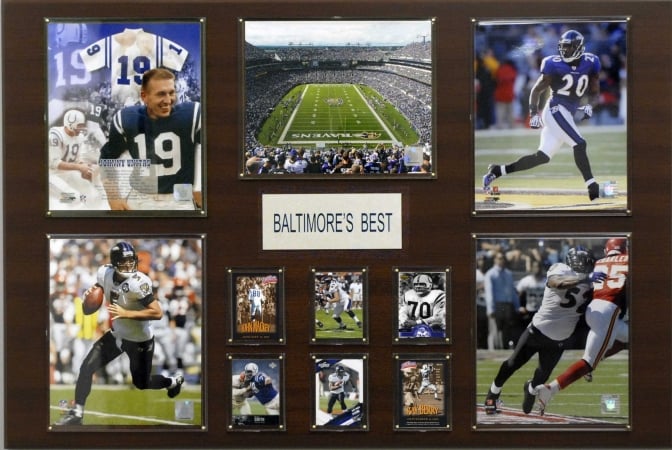 Picture of C & I Collectables 2436BALT NFL Baltimore s Best Greatest Stars State Plaque