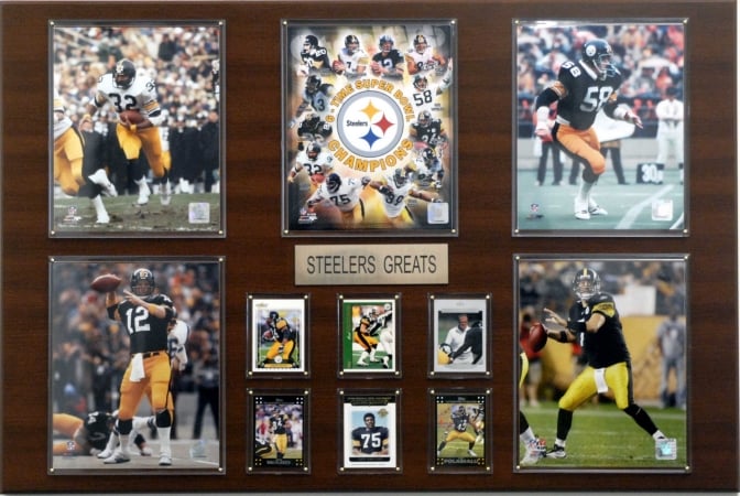 Picture of C & I Collectables 2436STEEL NFL Pittsburgh Steelers Greatest Star Plaque
