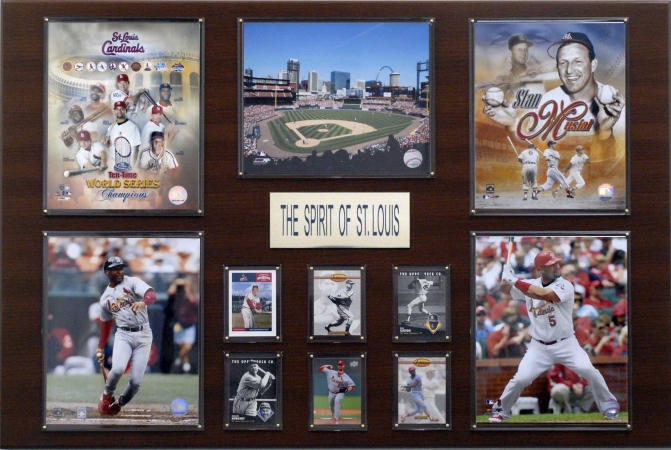 Picture of C & I Collectables 2436STLC MLB St. Louis Cardinals Greatest Stars Plaque