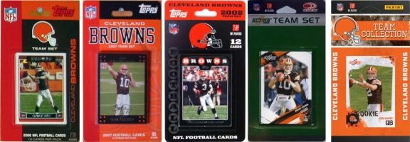 Picture of C & I Collectables BROWNS5TS NFL Cleveland Browns 5 Different Licensed Trading Card Team Sets