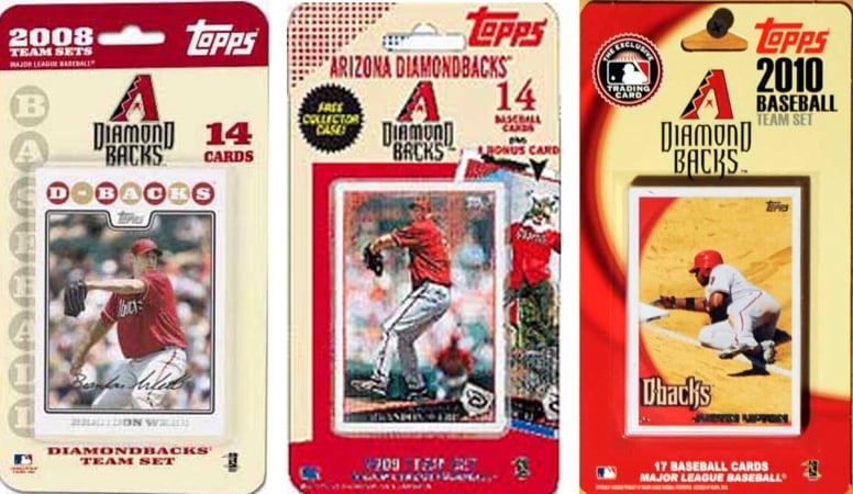 Picture of C & I Collectables DBACKS3TS MLB Arizona Diamondbacks 3 Different Licensed Trading Card Team Sets