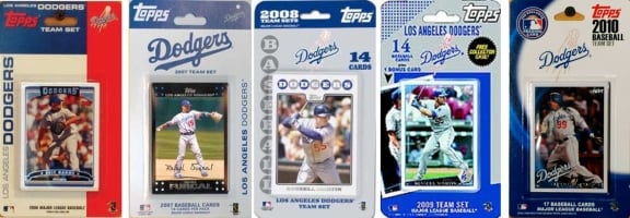 Picture of C & I Collectables DODGERS5TS MLB Los Angeles Dodgers 5 Different Licensed Trading Card Team Sets
