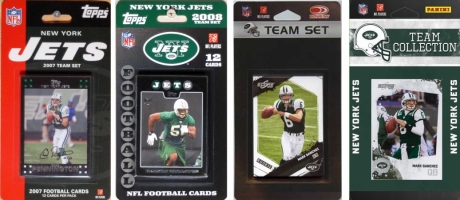 Picture of C & I Collectables JETS4TS NFL New York Jets 4 Different Licensed Trading Card Team Sets