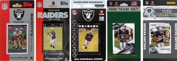 Picture of C & I Collectables RAIDERS5TS NFL Oakland Raiders 5 Different Licensed Trading Card Team Sets
