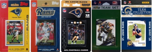 Picture of C & I Collectables RAMS5TS NFL Saint Louis Rams 5 Different Licensed Trading Card Team Sets
