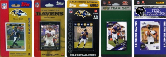 Picture of C & I Collectables RAVENS5TS NFL Baltimore Ravens 5 Different Licensed Trading Card Team Sets