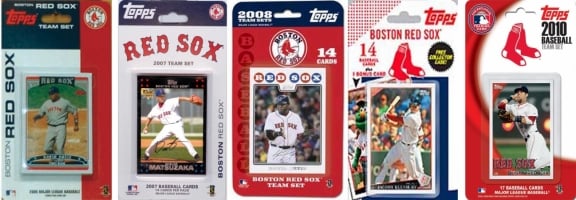 Picture of C & I Collectables REDSOX5TS MLB Boston Red Sox 5 Different Licensed Trading Card Team Sets