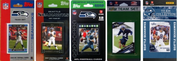 Picture of C & I Collectables SEAHAWKS5TS NFL Seattle Seahawks 5 Different Licensed Trading Card Team Sets
