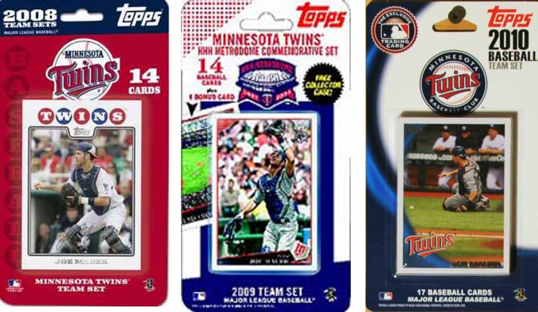 Picture of C & I Collectables TWINS3TS MLB Minnesota Twins 3 Different Licensed Trading Card Team Sets