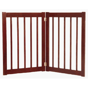 Picture of Essential Pet Products 42222 Large Two Panel Ez Pet Gate - Mahogany
