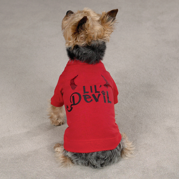 Picture of Pet Pals UM174 10 Zack &amp; Zoey Lil Devil Tee Xsm