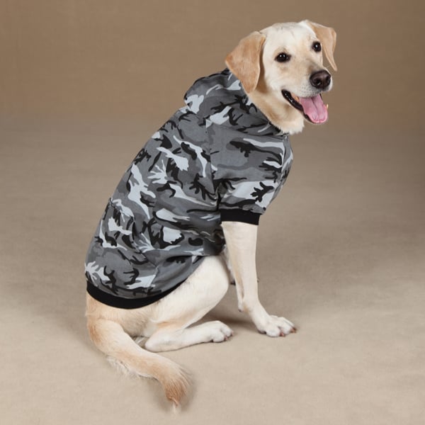 Picture of Pet Pals ZA602 16 43 Casual Canine Camo Hoodie Med Green