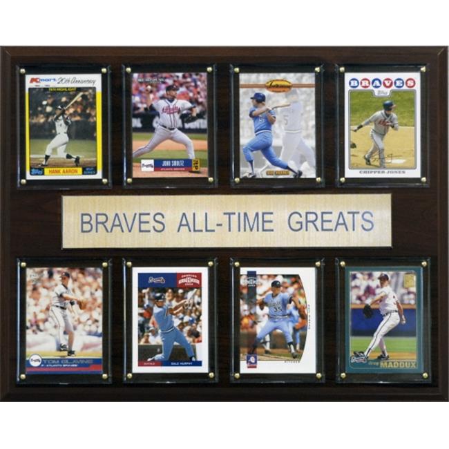 C & I Collectables 1215ATGBRAV MLB Atlanta Braves All-Time Greats Plaque