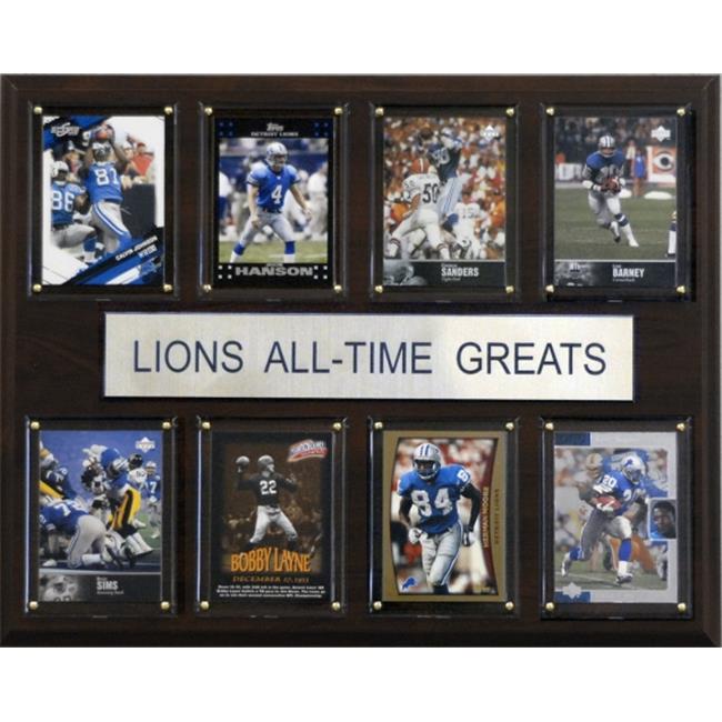 C & I Collectables 1215ATGLION NFL Detroit Lions All-Time Greats Plaque