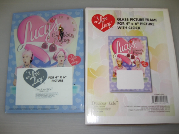 Picture of Precious Kids 42101 Lucy-Glass Photo Frame With Clock