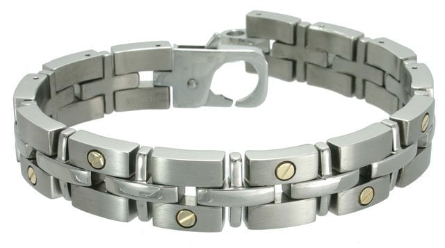 Picture of Rising Time TT-2119-GSC11 Titanium Bracelet With Gold Screws