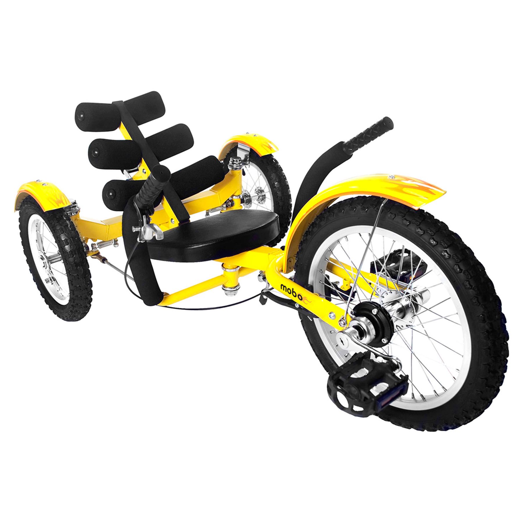 Picture of ASA Products Tri-201Y 16 in. Mobo Mobito Three Wheel Cruiser - Yellow