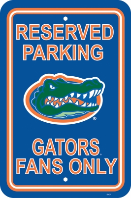 Picture of Fremont Die 50218 Florida Gators- 12 in. X 18 in. Plastic Parking Sign 