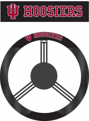 Picture of Fremont Die 58525 Indiana Hoosiers- Poly-Suede Steering Wheel Cover