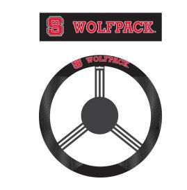 Picture of Fremont Die 58548 N. Carolina State Wolfpack- Poly-Suede Steering Wheel Cover