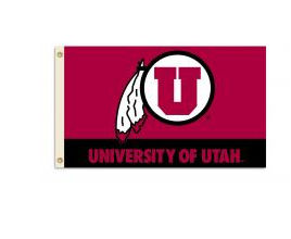 Picture of BSI Products 95084 Utah Utes- 3 ft. X 5 ft. Flag W-Grommets