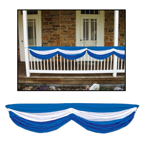 DDI 701683 Oktoberfest Fabric Bunting - Blue & White Case of 6