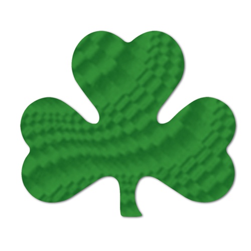 Picture of DDI 912071 Embossed Foil Shamrock Cutouts Case of 12